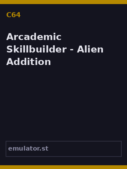Arcademic Skillbuilder - Alien Addition