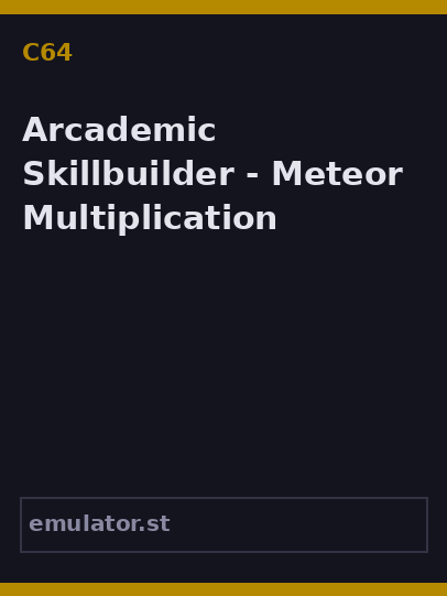 Arcademic Skillbuilder - Meteor Multiplication