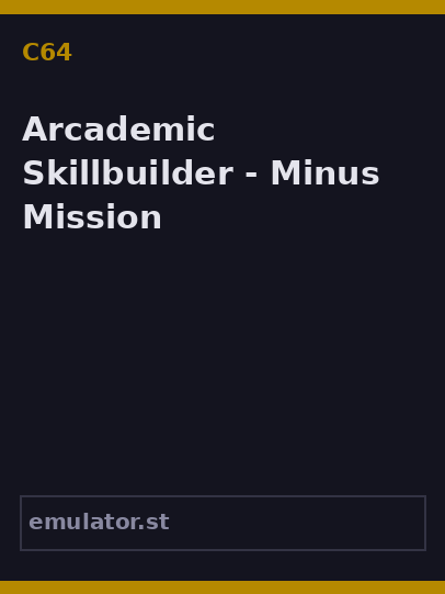 Arcademic Skillbuilder - Minus Mission