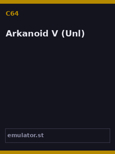 Arkanoid V