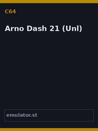 Arno Dash 21