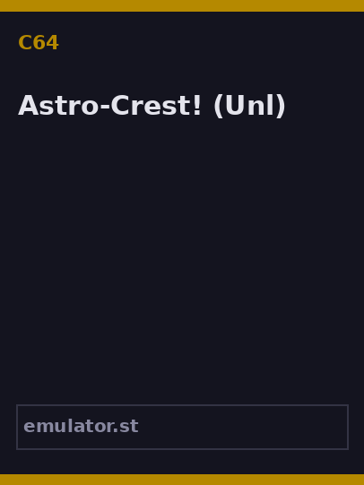 Astro-Crest!