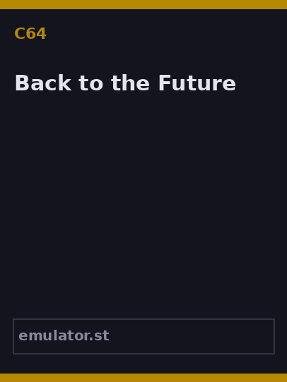 Back to the Future