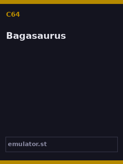 Bagasaurus