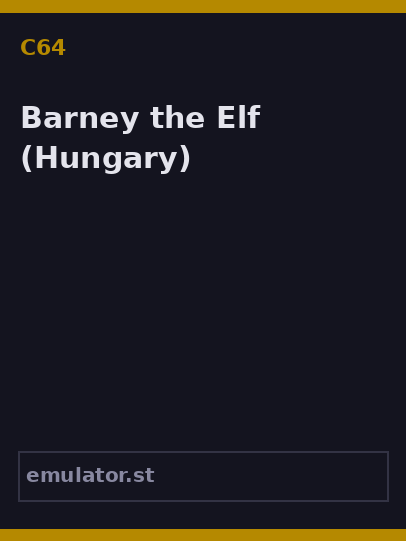 Barney the Elf