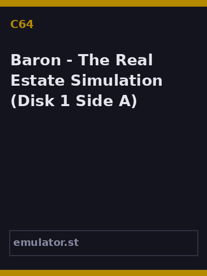 Baron - The Real Estate Simulation