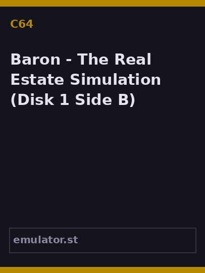 Baron - The Real Estate Simulation