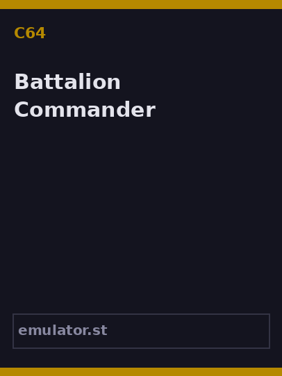 Battalion Commander