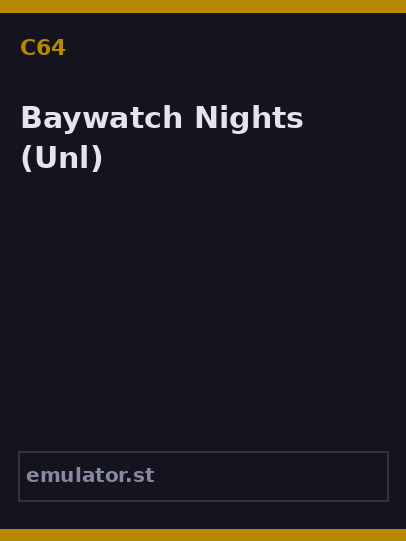 Baywatch Nights