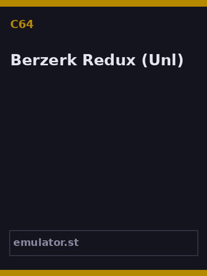 Berzerk Redux