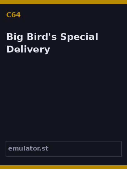 Big Bird's Special Delivery