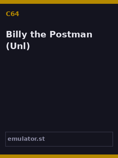 Billy the Postman