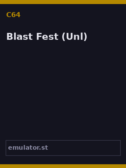 Blast Fest