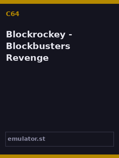 Blockrockey - Blockbusters Revenge
