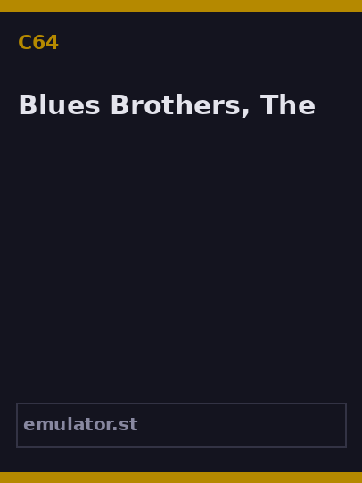 Blues Brothers, The