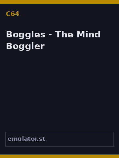 Boggles - The Mind Boggler