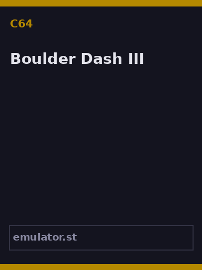 Boulder Dash III
