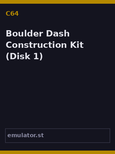 Boulder Dash Construction Kit