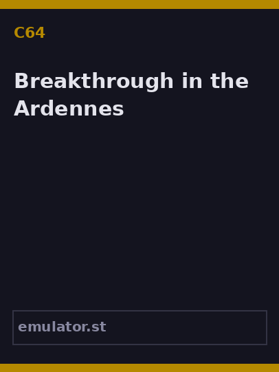 Breakthrough in the Ardennes