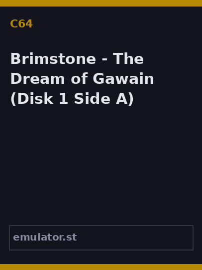 Brimstone - The Dream of Gawain