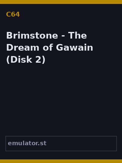Brimstone - The Dream of Gawain