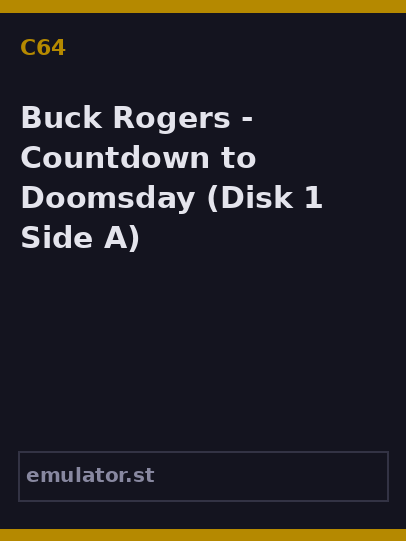 Buck Rogers - Countdown to Doomsday
