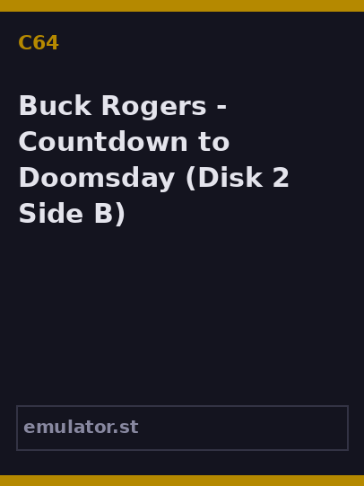 Buck Rogers - Countdown to Doomsday