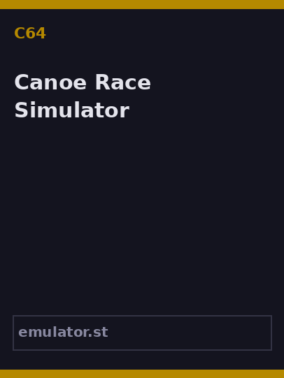 Canoe Race Simulator