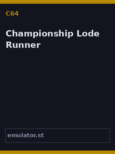 Championship Lode Runner