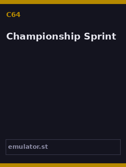 Championship Sprint
