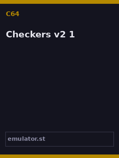 Checkers v2.1