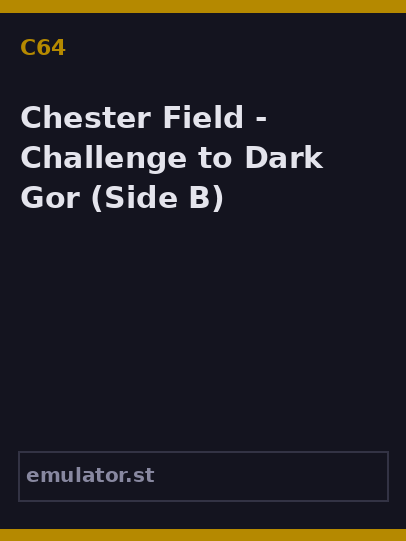 Chester Field - Challenge to Dark Gor