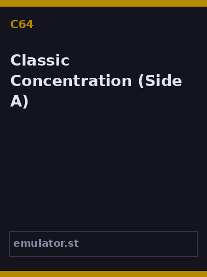 Classic Concentration