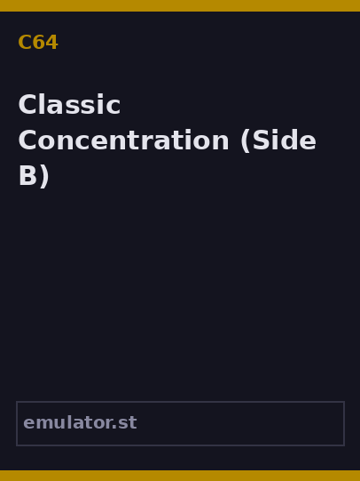 Classic Concentration