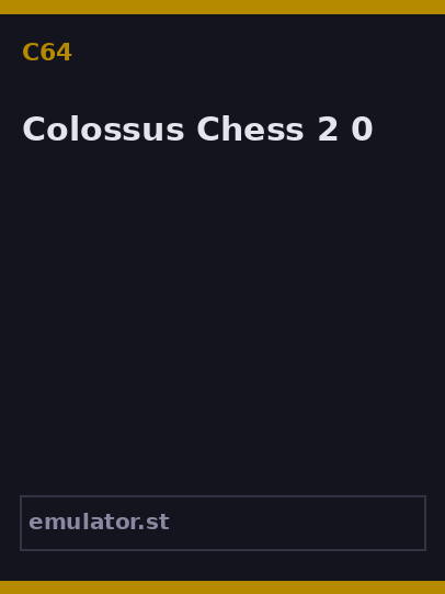 Colossus Chess 2.0