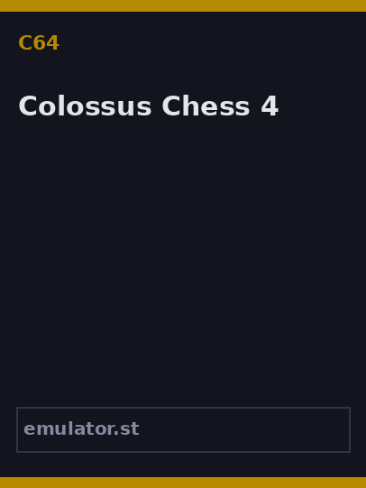 Colossus Chess 4