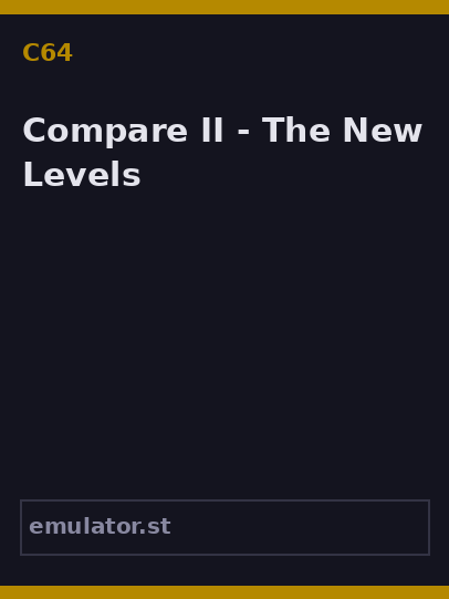 Compare II - The New Levels