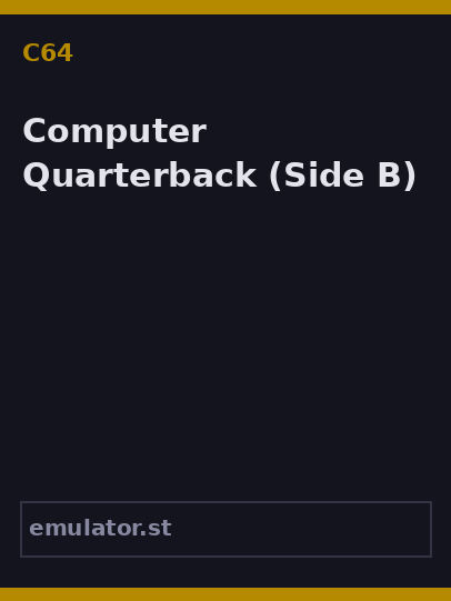 Computer Quarterback