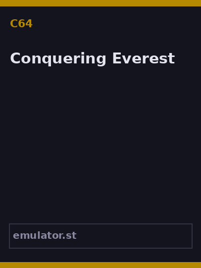 Conquering Everest