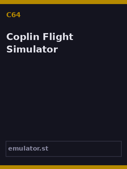 Coplin Flight Simulator