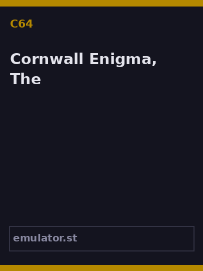 Cornwall Enigma, The
