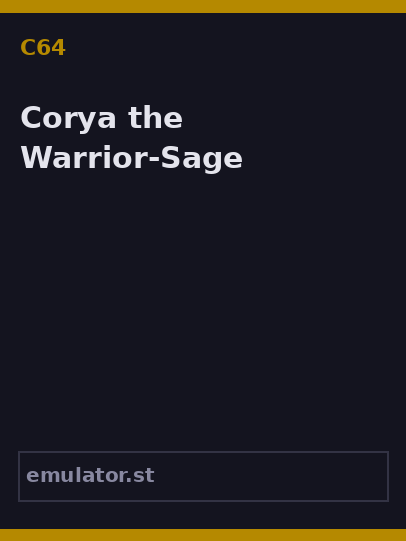 Corya the Warrior-Sage