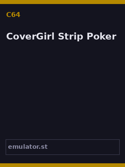 CoverGirl Strip Poker