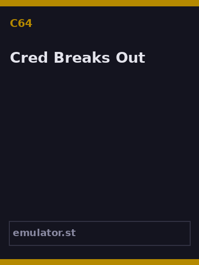 Cred Breaks Out