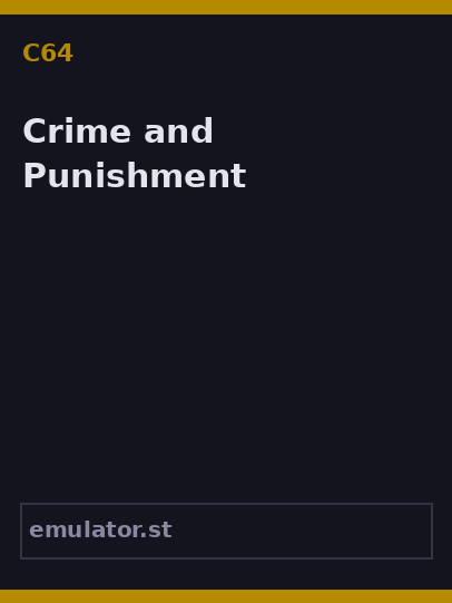 Crime and Punishment
