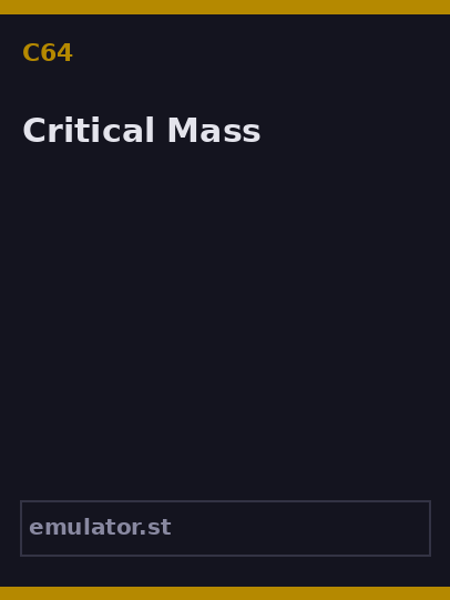 Critical Mass