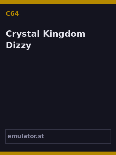 Crystal Kingdom Dizzy
