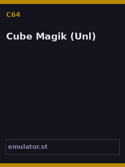 Cube Magik