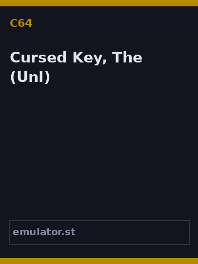 Cursed Key, The
