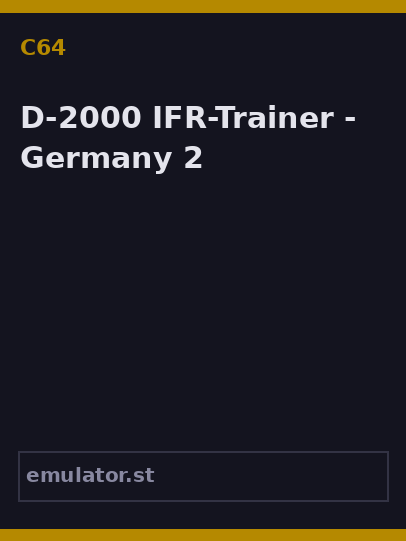 D-2000 IFR-Trainer - Germany 2